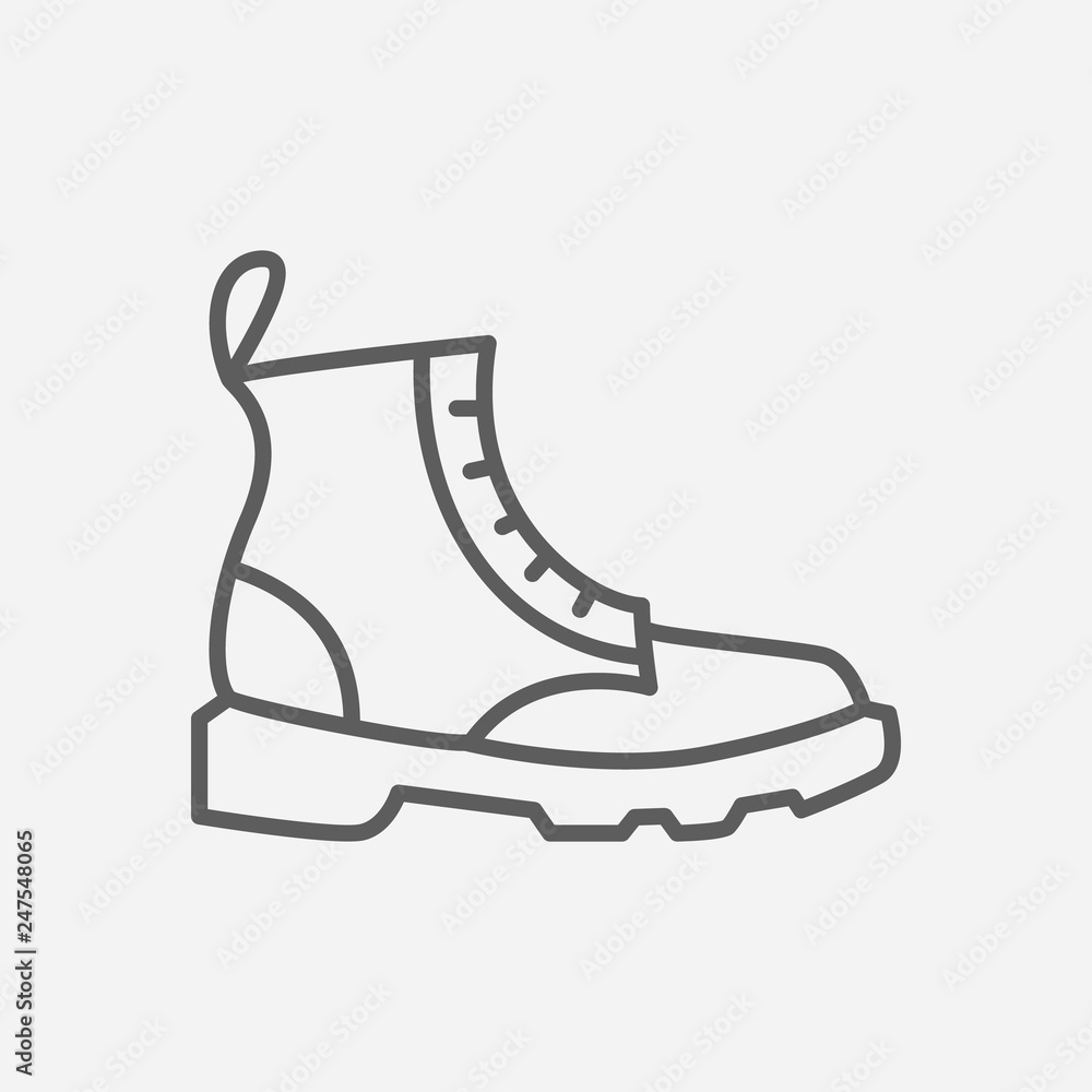 Dr martens icon line symbol. Isolated vector illustration of icon sign  concept for your web site mobile app logo UI design. Stock Vector | Adobe  Stock