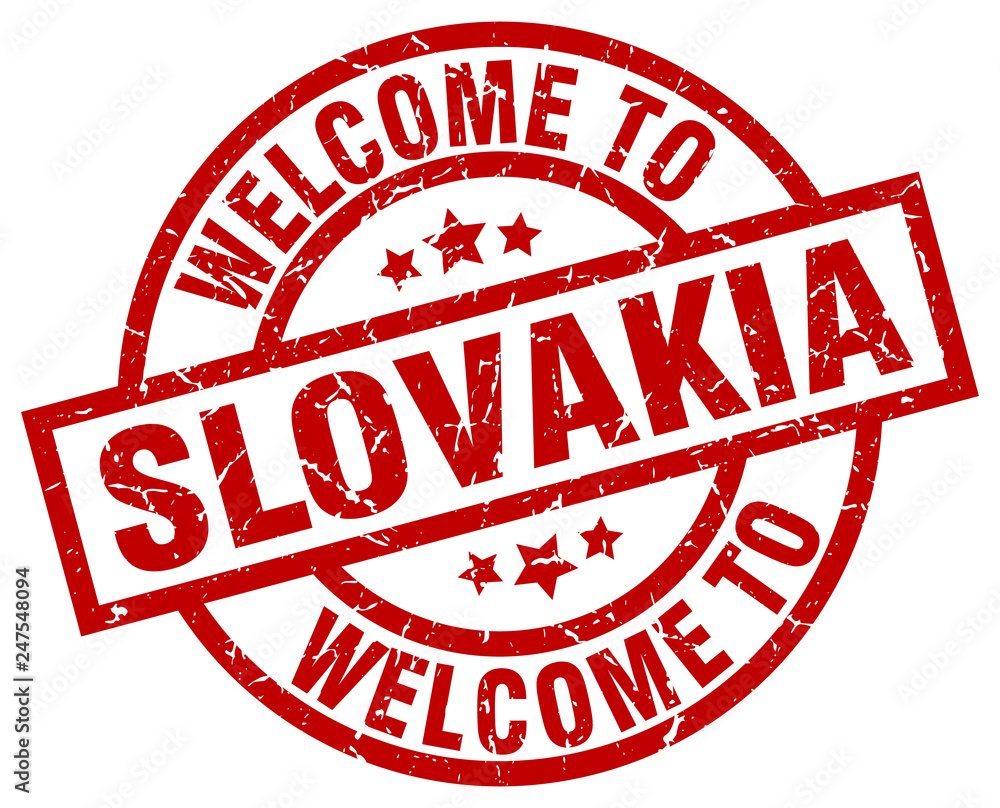 welcome to Slovakia red stamp welcome to Slovakia red stamp