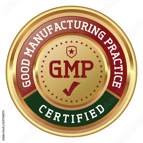 GMP. Good Manufacturing Practice. Vector Badge. photo