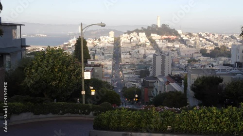 San Francisco Panorama seen from the Lombard Street