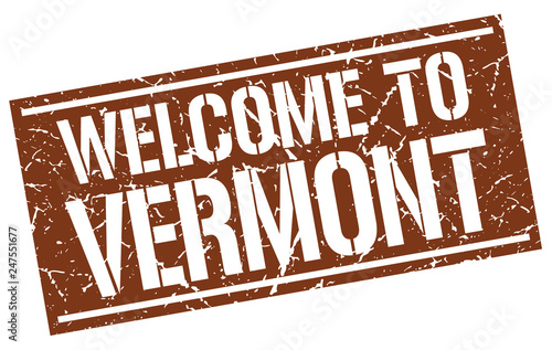 welcome to Vermont stamp