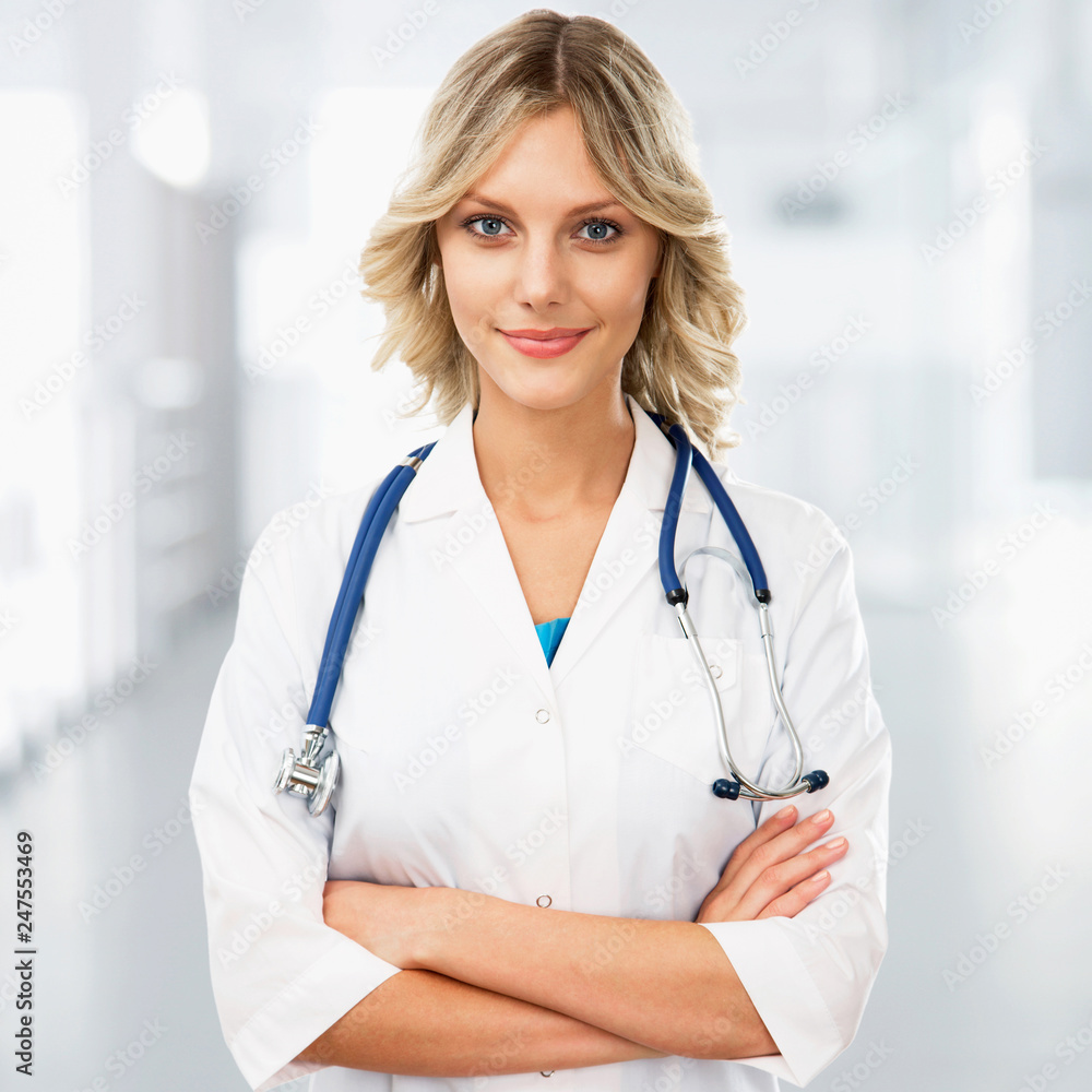 Young female doctor on clinic Young female doctor on clinic