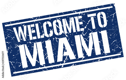 welcome to Miami stamp