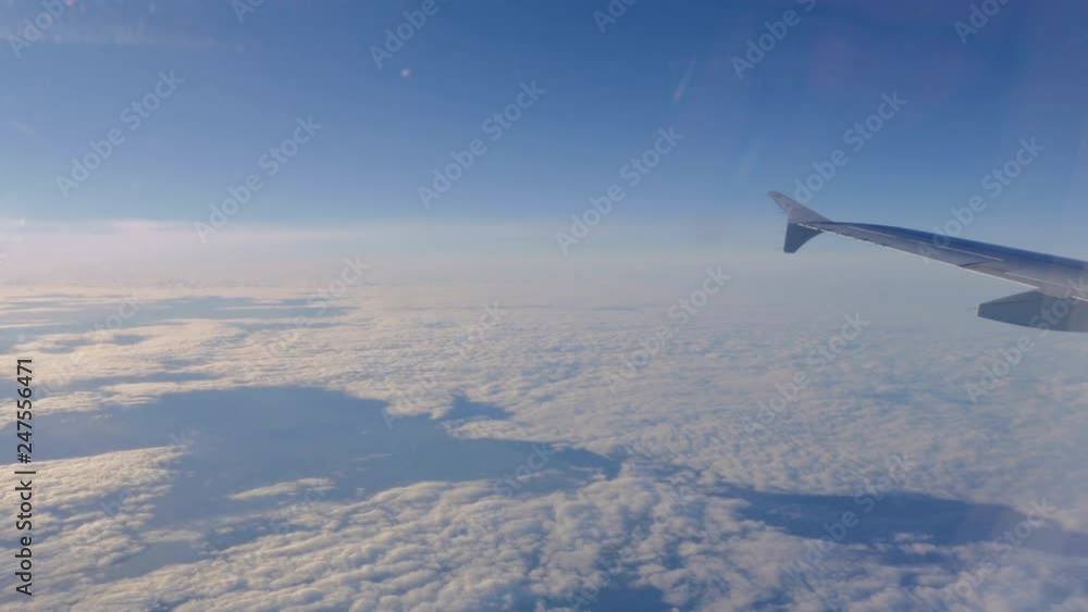 Cloudscape Panorama From Airplane in Flight Cloudscape Panorama From Airplane in Flight