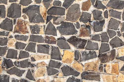 Pattern of stone wall surface.