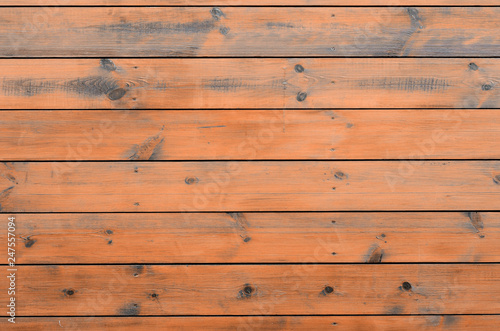 Photo Varnished wood background from cabin exterior