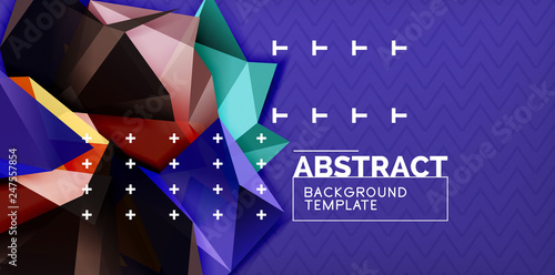 Triangular low poly background design