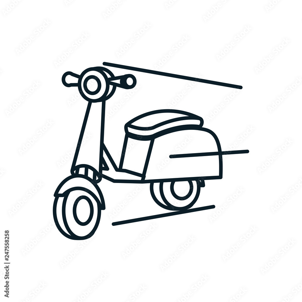 delivery motorcycle scooter icon delivery motorcycle scooter icon