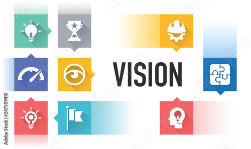 VISION FLAT ICON SET