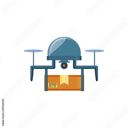 drone technology with box carton