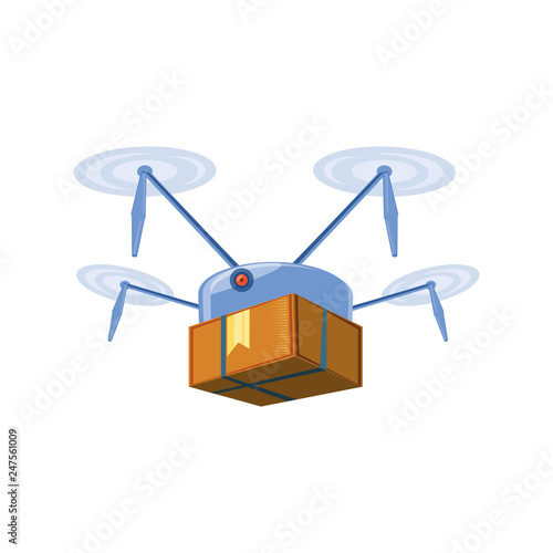 drone technology with box carton