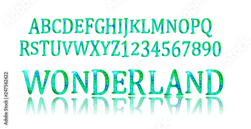 Wonderland font. Fairy ABC.