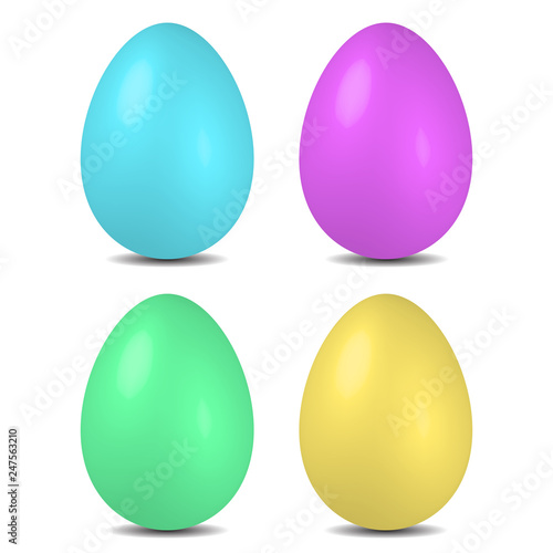 Holy easter. Colorful Eggs. The symbol of the holiday.