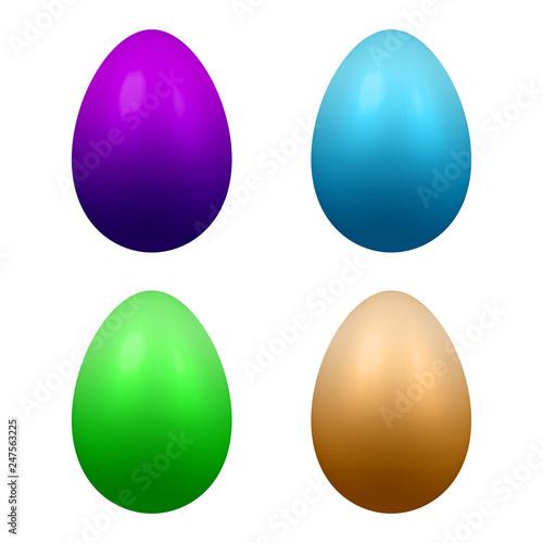 Holy easter. Colorful Eggs. The symbol of the holiday.