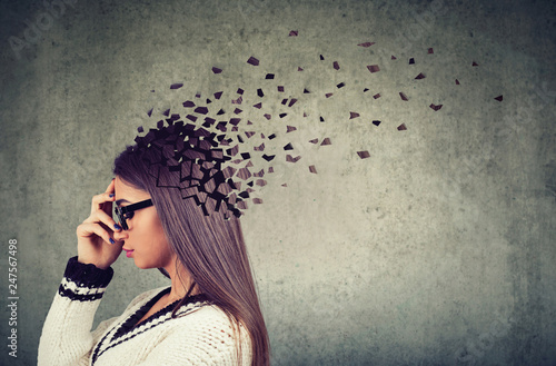 Konstfotografi Memory loss due to dementia or brain damage