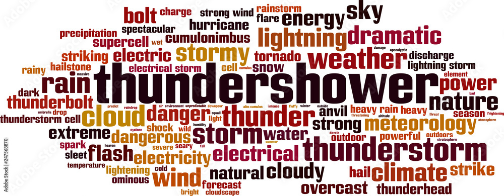 Thundershower word cloud