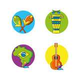brazil country set icons