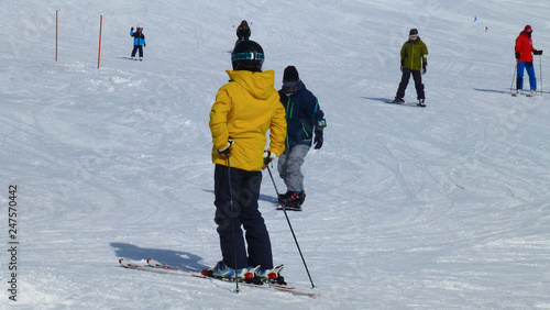 skier on slope