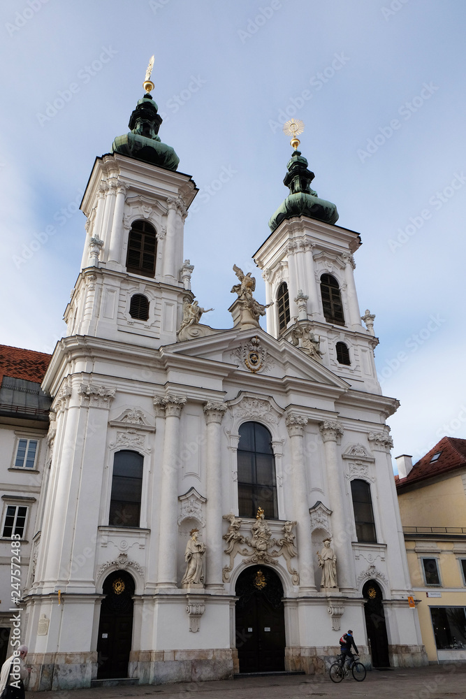 Mariahilf church in Graz, Styria, Austria 