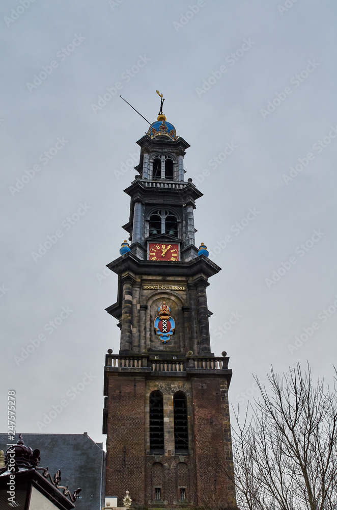 Westerkerk Tower Amsterdam, Netherlands