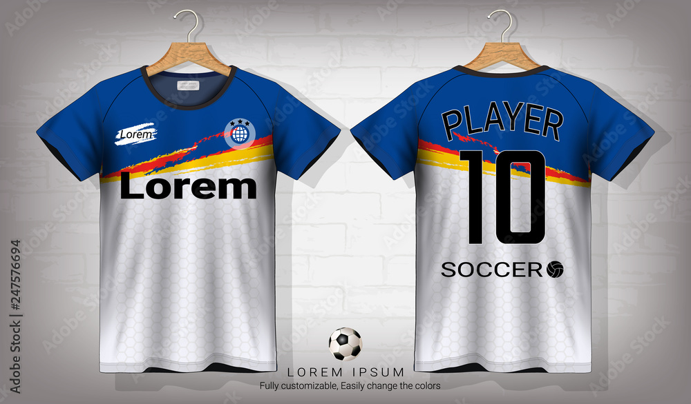 Soccer Jersey Template,Sport T-shirt Style,Design Football Kit