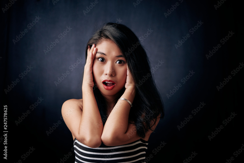 Stressed young woman Stressed young woman