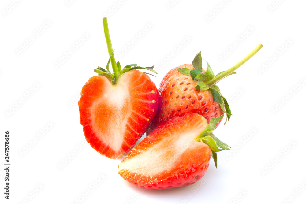 Strawberry isolated on white background