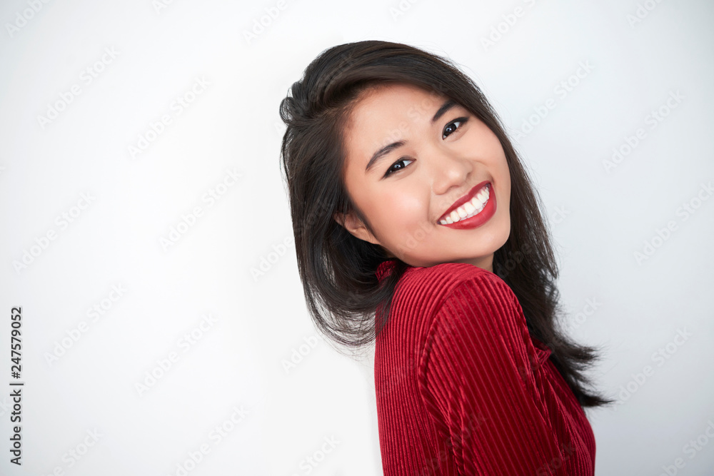 Beautiful model on whitebackground Beautiful model on whitebackground