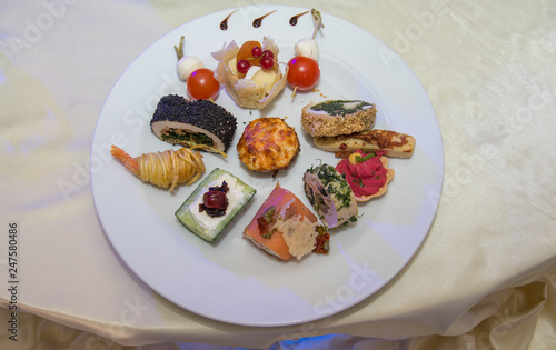 appetizer at wedding ,luxury aperitif,Hotel restaurant food catering service buffet