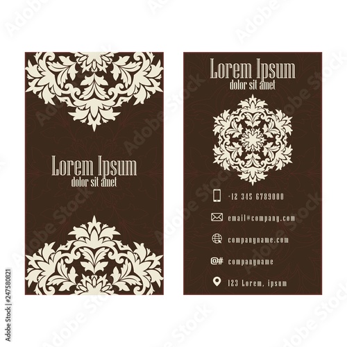 Brown Corporate business or visiting card, professional designer