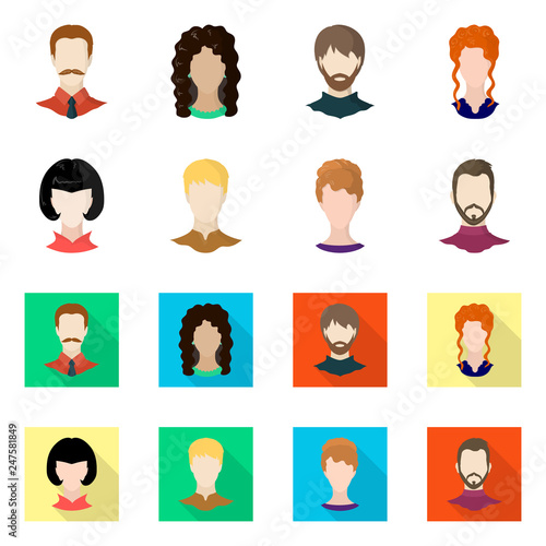Vector illustration of professional and photo logo. Collection of professional and profile vector icon for stock.
