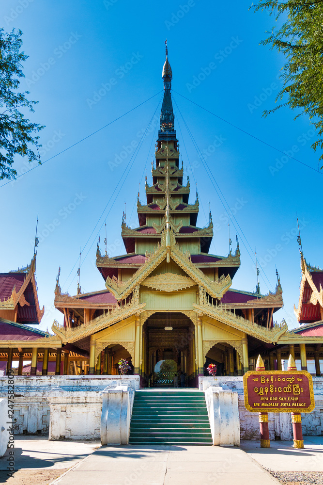Der Königpalast in Mandalay Der Königpalast in Mandalay