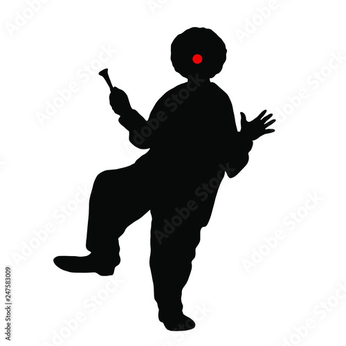 Clown silhouette