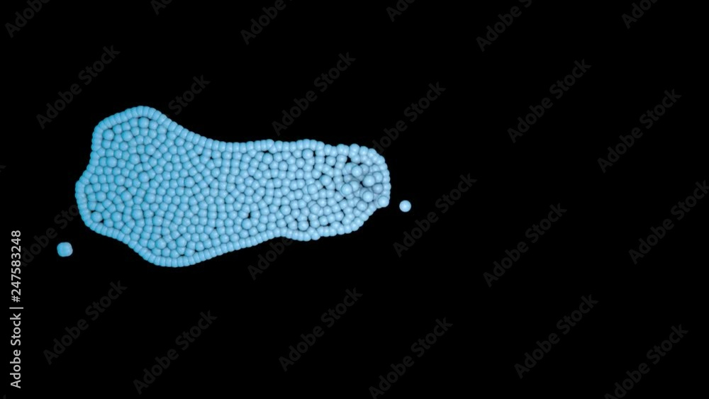 Microscopic life, virus, algae, cells, bacteria multiplying , reproducing growing, spreading. 3d animation rendering Microscopic life, virus, algae, cells, bacteria multiplying , reproducing growing, spreading. 3d animation rendering