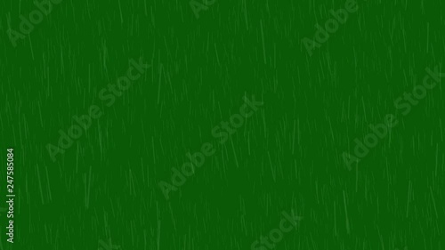 Realistic strong rainfall (rain) VFX with green screen for any kind of video to use.