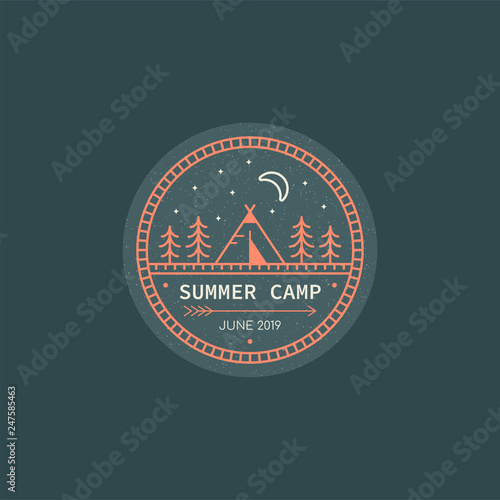 Summer camp logo