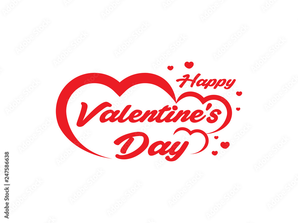 P14 February Valentine's Day Celebration Card vector design