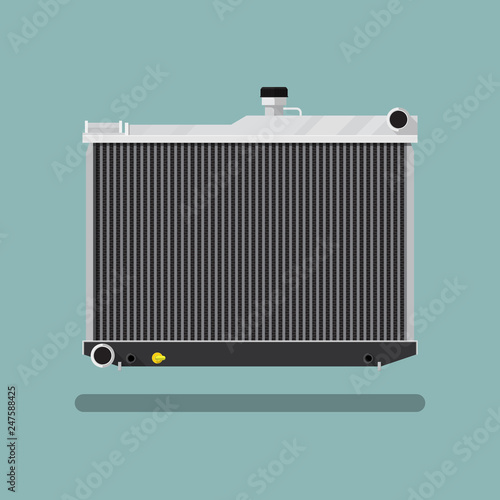 Car radiator icon vector flat design.