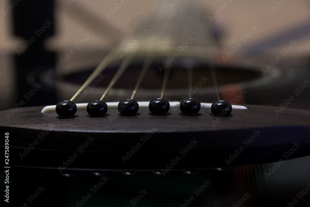 Fototapeta premium Acoustic guitar strap