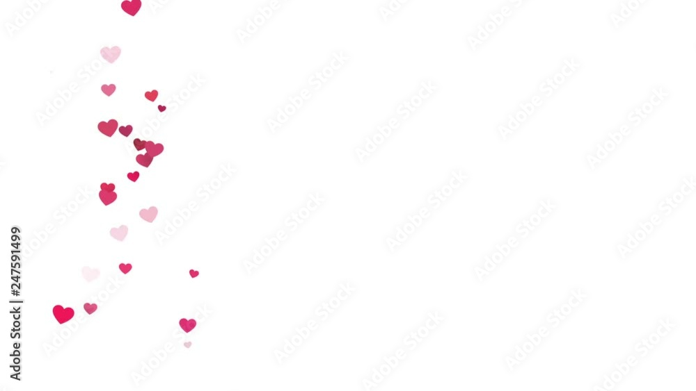 Motion Red Heart on white background Motion Red Heart on white background