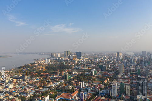 Landscape Phnompenh on January - landsmarks Cambodia - 31 Jan 2019 © Nhut
