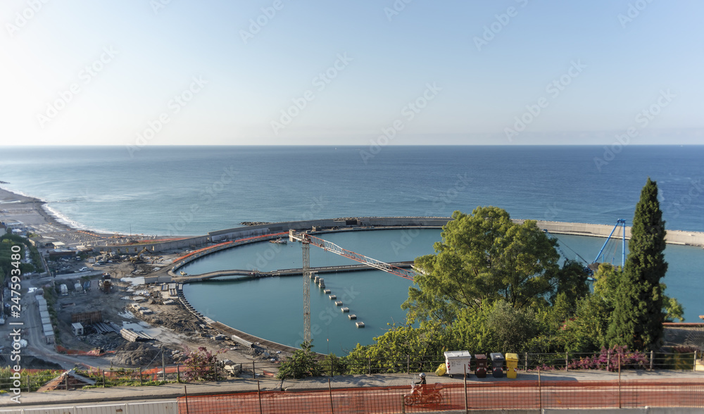 Italia Liguria Ventimiglia costruzione porto