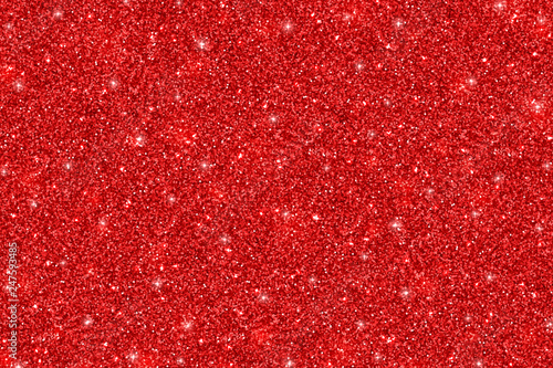 Red glittering holiday texture. Vector