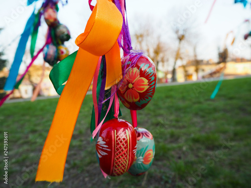 Colorful Ukrainian Easter eggs