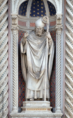 Saint Zenobius of Florence, Portal of Cattedrale di Santa Maria del Fiore (Cathedral of Saint Mary of the Flower), Florence, Italy photo