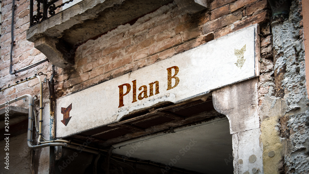 Schild 383 - Plan B