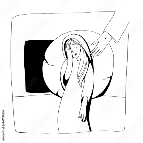 Biblical Story about resurrection, Mary stand near the empty tomb and cry, but doesn't see Jesus.