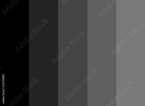 5 Different Shades of Black to Gray Vertical Palette. Grey Colour Palette Illusion Background Texture