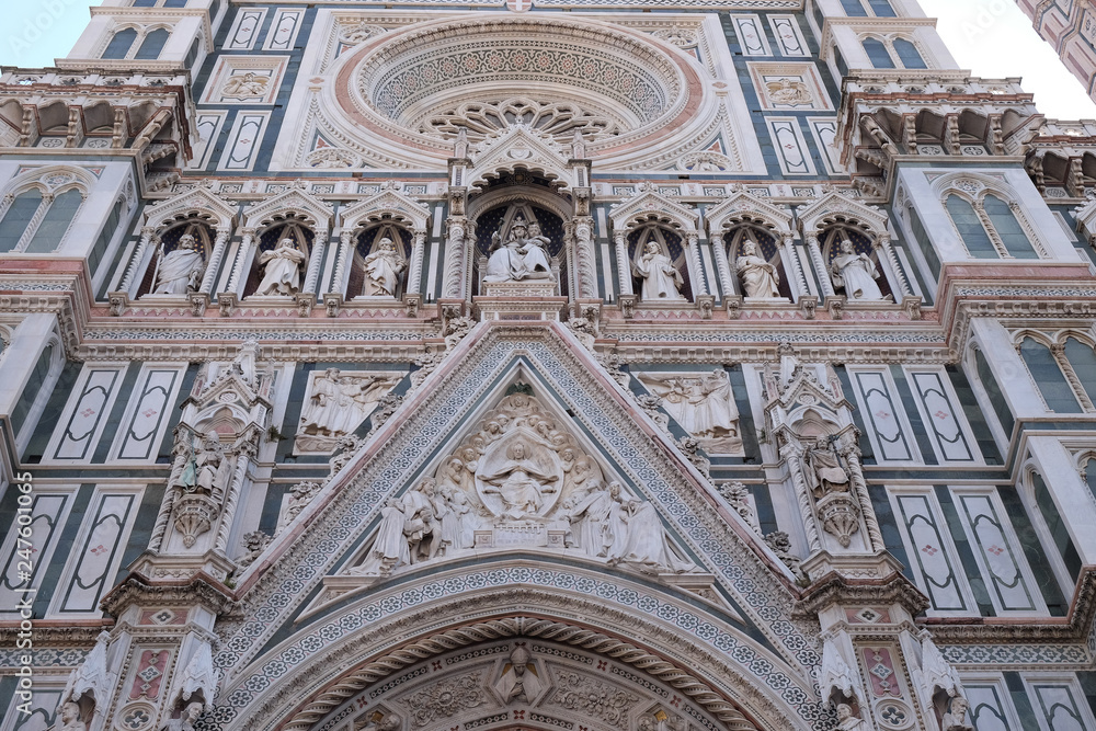 Portal of Cattedrale di Santa Maria del Fiore (Cathedral of Saint Mary of the Flower), Florence, Italy 