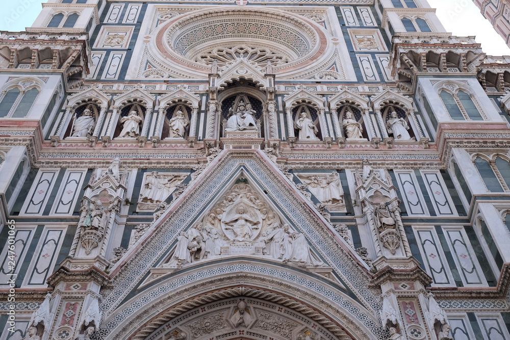 Portal of Cattedrale di Santa Maria del Fiore (Cathedral of Saint Mary of the Flower), Florence, Italy Portal of Cattedrale di Santa Maria del Fiore (Cathedral of Saint Mary of the Flower), Florence, Italy